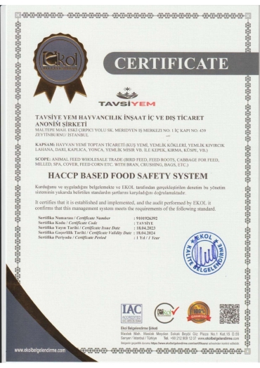 HACCP Based Food Safety System